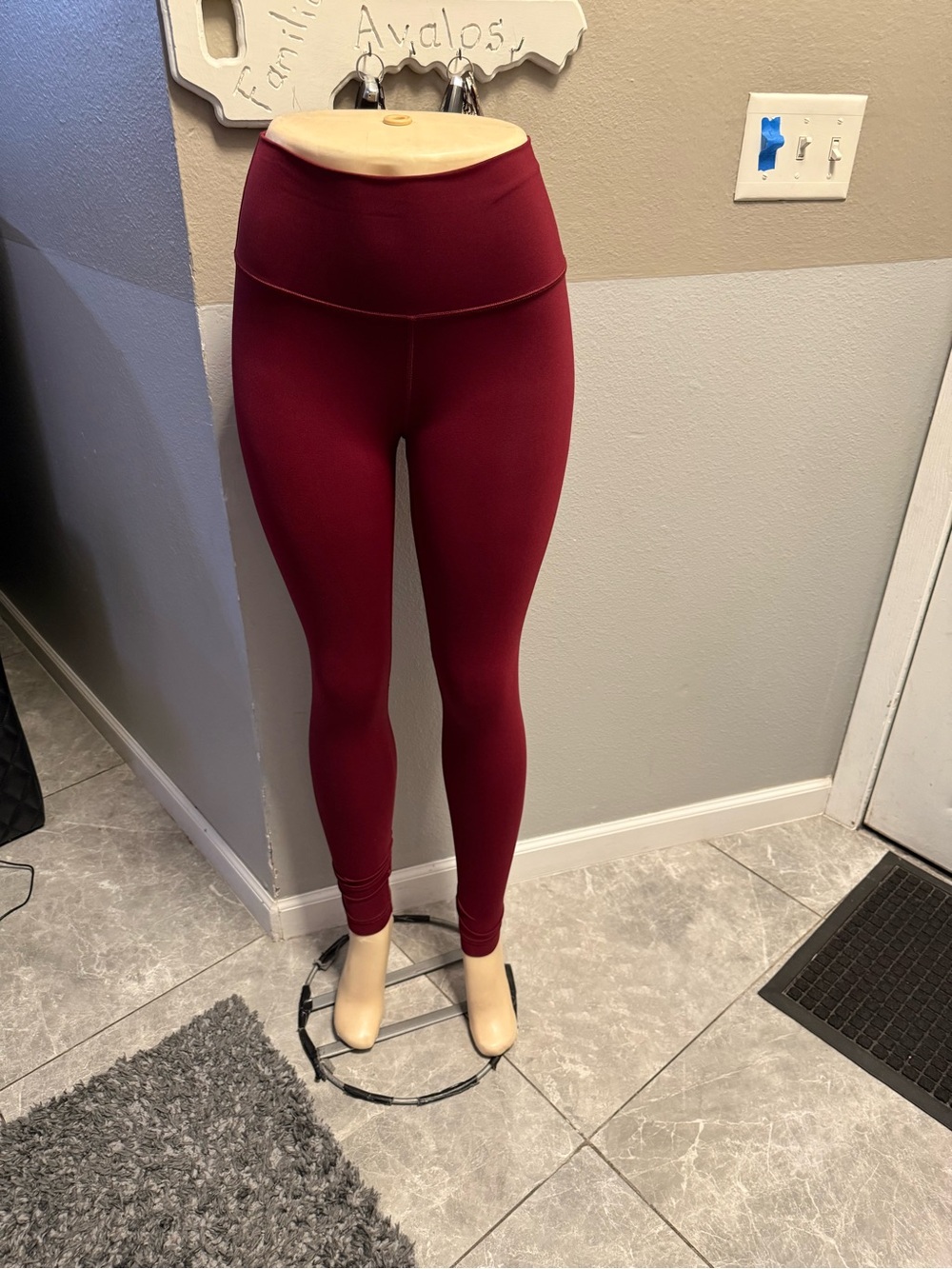 lululemon High-Waist Burgundy Women's Leggings
